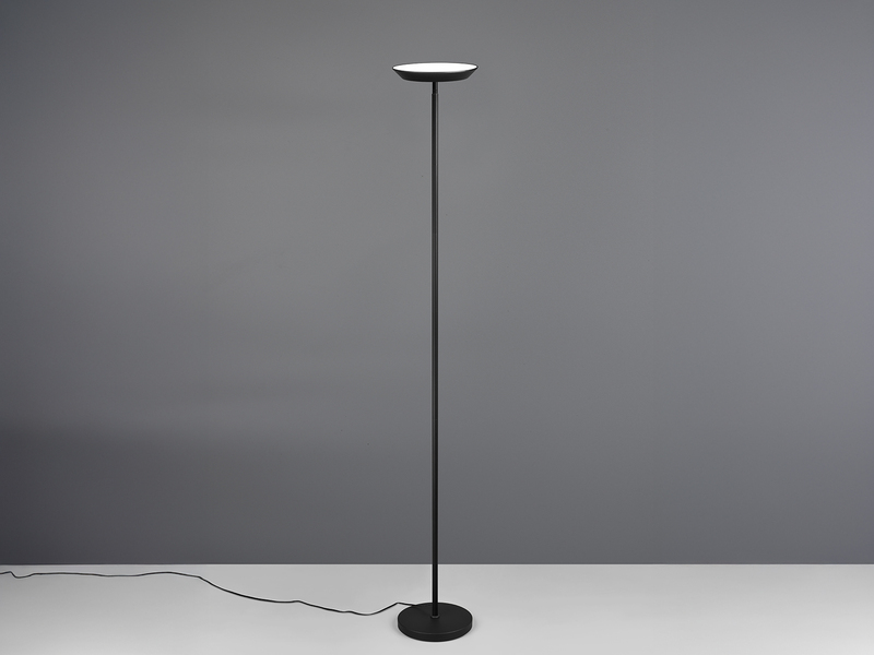 Deckenfluter SPECTER LED dimmbar & Lichtfarbe einstellbar, Schwarz, Höhe 178cm
