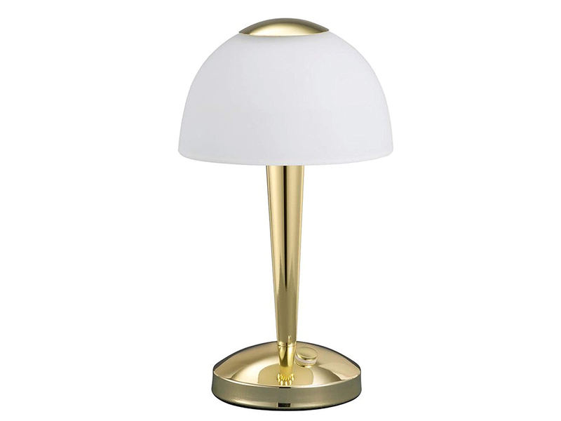 LED Tischleuchte VENTURA Messing 3-fach dimmbar, Höhe 29cm