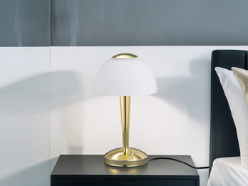 LED Tischleuchte VENTURA Messing 3-fach dimmbar, Höhe 29cm