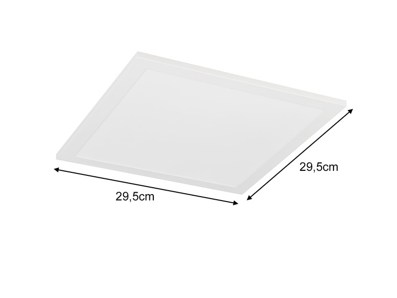 LED Deckenleuchte SIRIUS flach mit Bewegungsmelder, 29,5cm klein