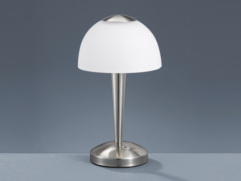 LED Tischleuchte VENTURA Silber 3-fach dimmbar, Höhe 29cm