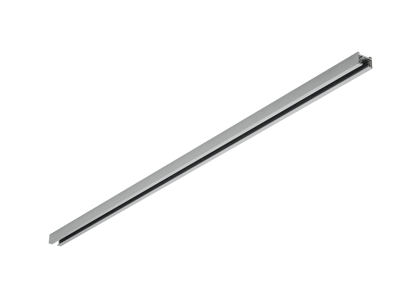 Lichtschienensystem mit 5 Spots Glas Weiß & Einspeisung 3-adrig, Länge 202,5cm