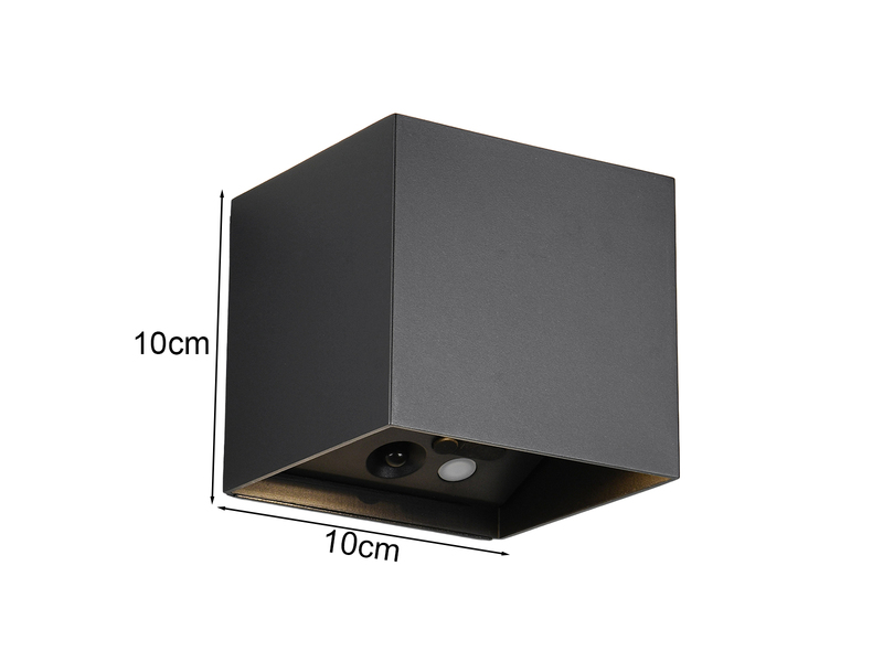 Akku Wandleuchte mit Bewegungsmelder und Schalter GENIE für Innen & Außen, 10cm