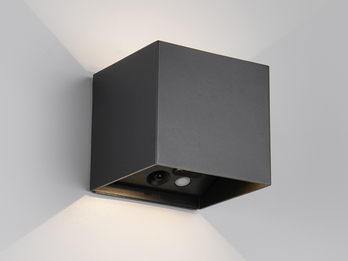 Akku Wandleuchte mit Bewegungsmelder und Schalter GENIE für Innen & Außen, 10cm