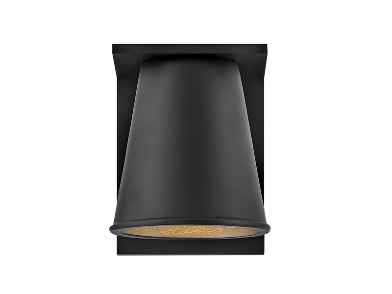 2er SET kleine LED Außenwandleuchten Schwarz, Salzluft resistent, Höhe 15,5cm