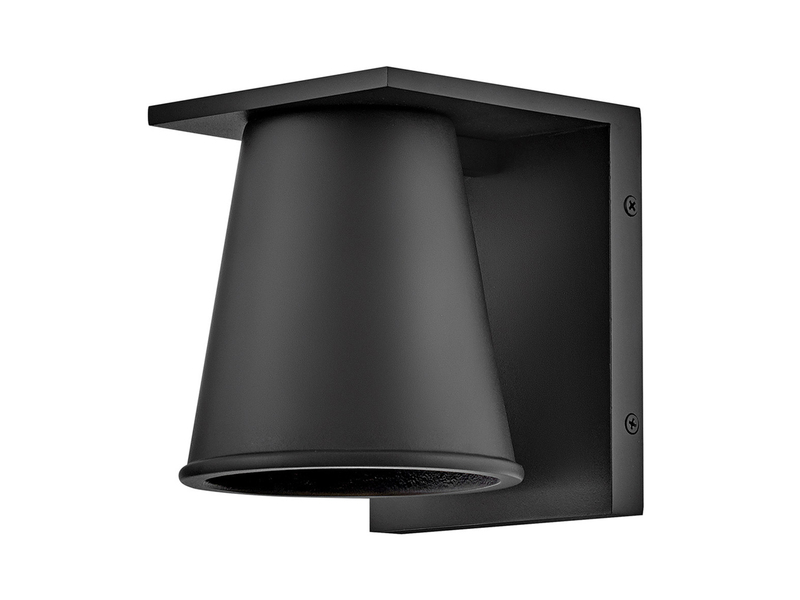 2er SET kleine LED Außenwandleuchten Schwarz, Salzluft resistent, Höhe 15,5cm