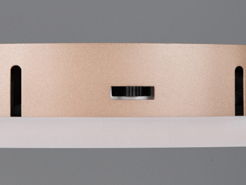 Deckenleuchte CALLE in Coffee flach, LED dimmbar & Lichtfarbe einstellbar Ø 50cm