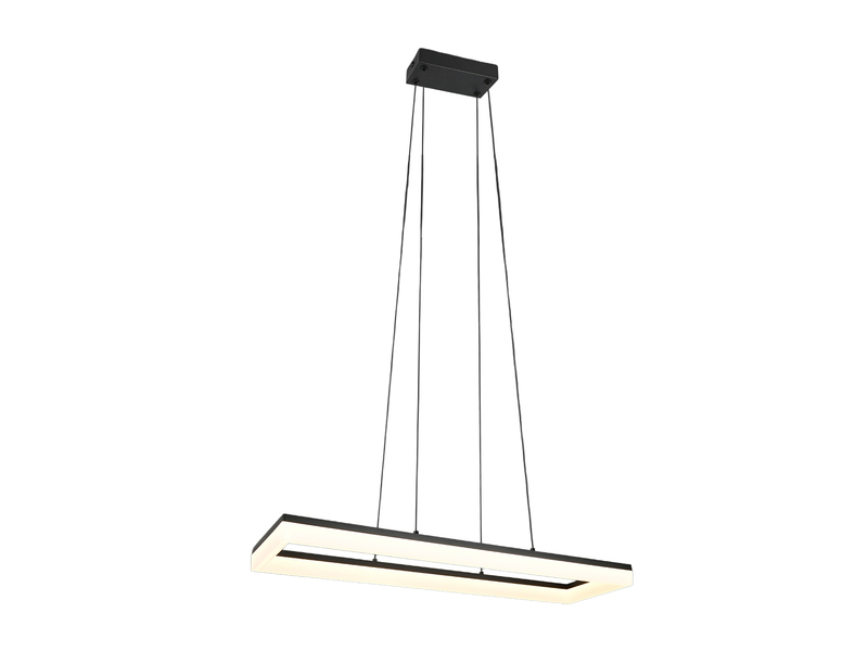 LED Pendelleuchte CAMINO modern in Schwarz, Breite 70cm