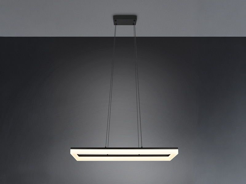 LED Pendelleuchte CAMINO modern in Schwarz, Breite 70cm
