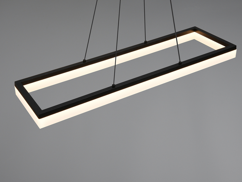 LED Pendelleuchte CAMINO modern in Schwarz, Breite 70cm