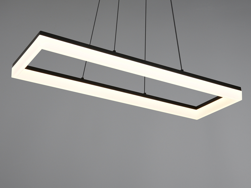 LED Pendelleuchte CAMINO modern in Schwarz, Breite 70cm