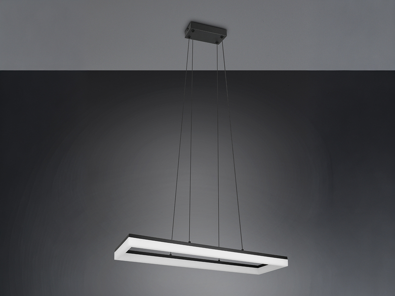LED Pendelleuchte CAMINO modern in Schwarz, Breite 70cm