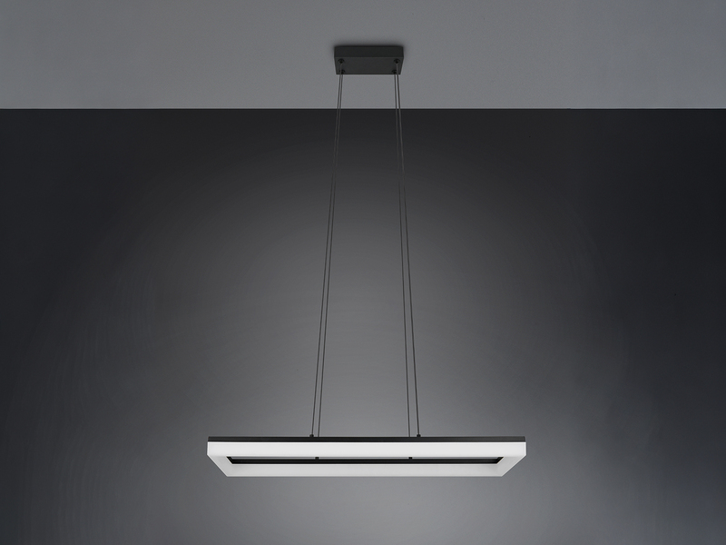 LED Pendelleuchte CAMINO modern in Schwarz, Breite 70cm