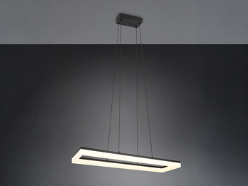 LED Pendelleuchte CAMINO modern in Schwarz, Breite 70cm