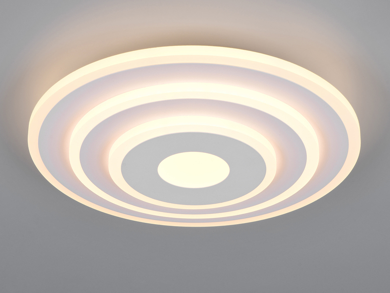 LED Deckenleuchte GOYA ultraflach mit Fernbedienung, klein, dimmbar Weiß, Ø 30cm
