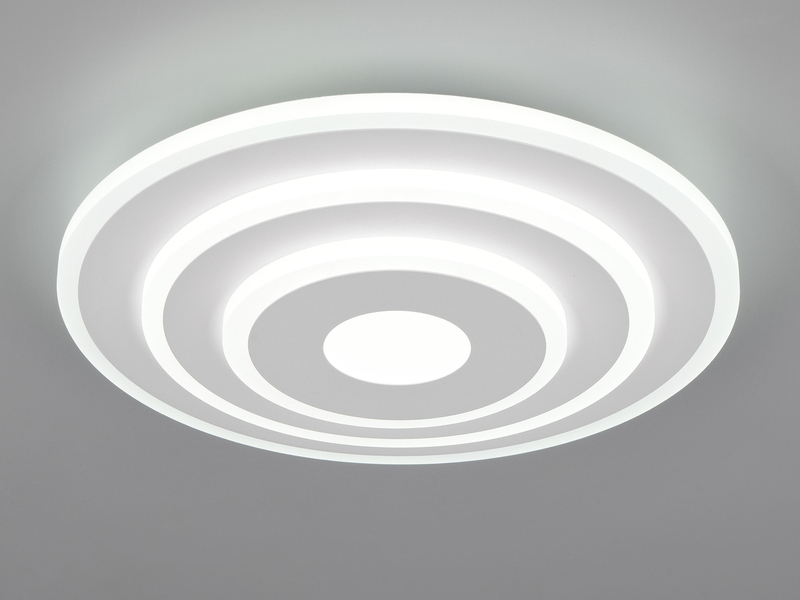LED Deckenleuchte GOYA ultraflach mit Fernbedienung, klein, dimmbar Weiß, Ø 30cm