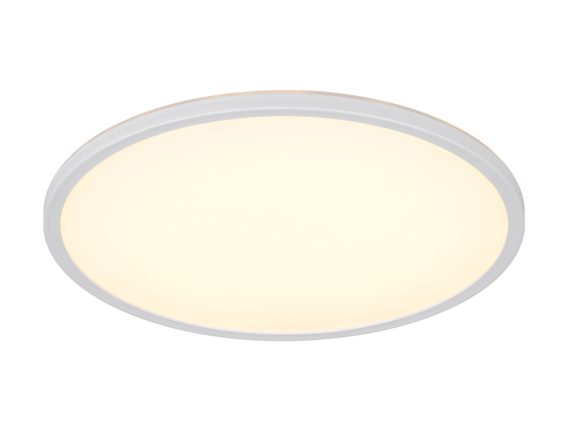 LED Deckenleuchte JOKO ultraflach mit Fernbedienung, dimmbar, Weiß, Ø 42cm