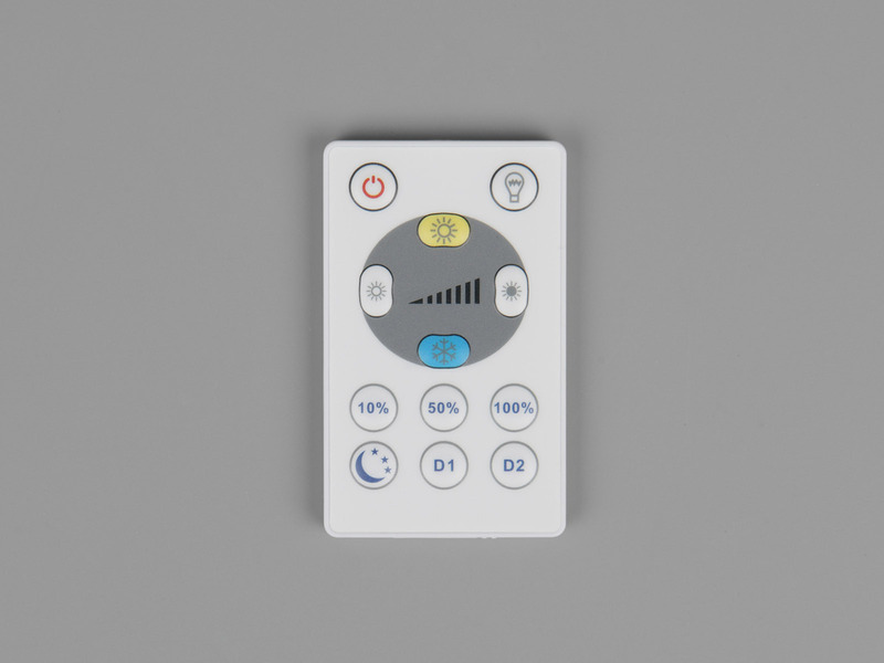 LED Deckenleuchte JOKO ultraflach mit Fernbedienung, dimmbar, Weiß, Ø 42cm