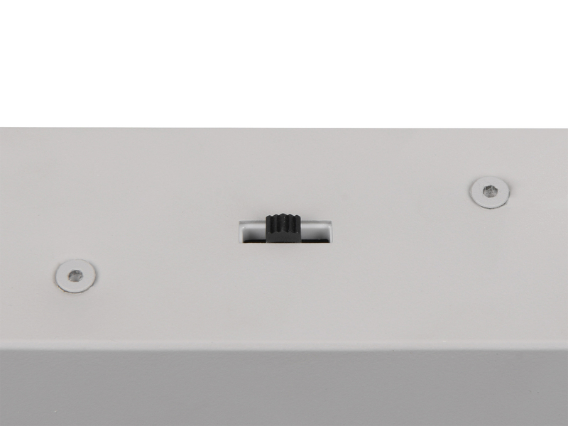 Große moderne LED Pendelleuchte KEATON 5-flammig, Hellgrau Breite 140cm