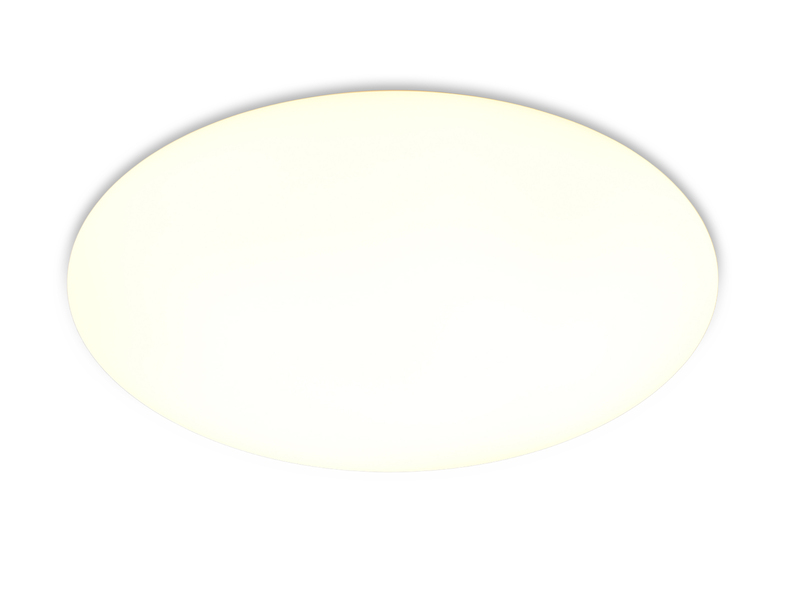 Flache LED Deckenleuchte VIORA  in Weiß, IP44 Badezimmer geeignet, Ø 27cm