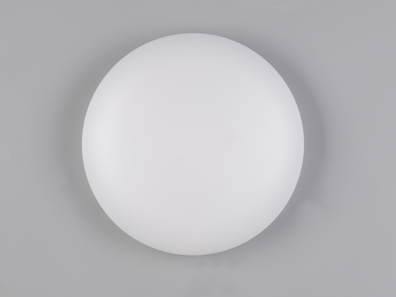 Flache LED Deckenleuchte VIORA  in Weiß, IP44 Badezimmer geeignet, Ø 27cm