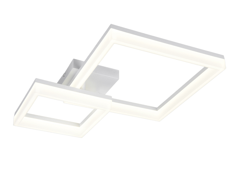 Große Deckenleuchte CAMINO Weiß mit 2 LED Leuchteinheiten, Breite 62cm