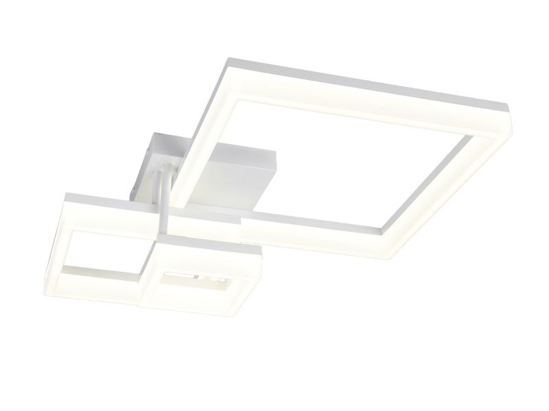 Große Deckenleuchte CAMINO Weiß mit 3 LED Leuchteinheiten, Breite 65cm