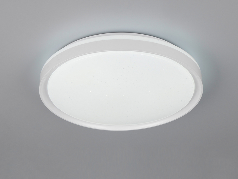 LED Deckenleuchte SOLIT flach dimmbar Fernbedienung, RGB, Weiß, Ø 39cm