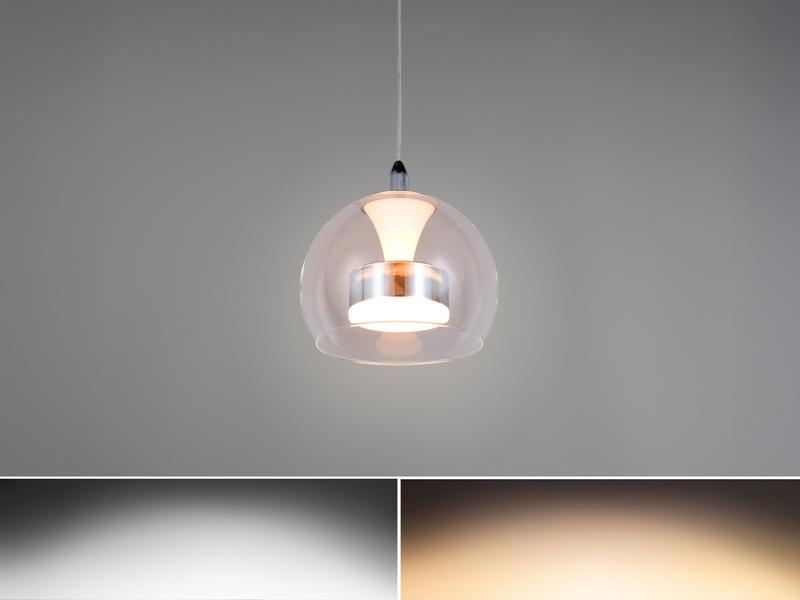 LED Pendelleuchte FLYNT mit Switch Dimmer & Lichtfarbe einstellbar, Ø 20cm