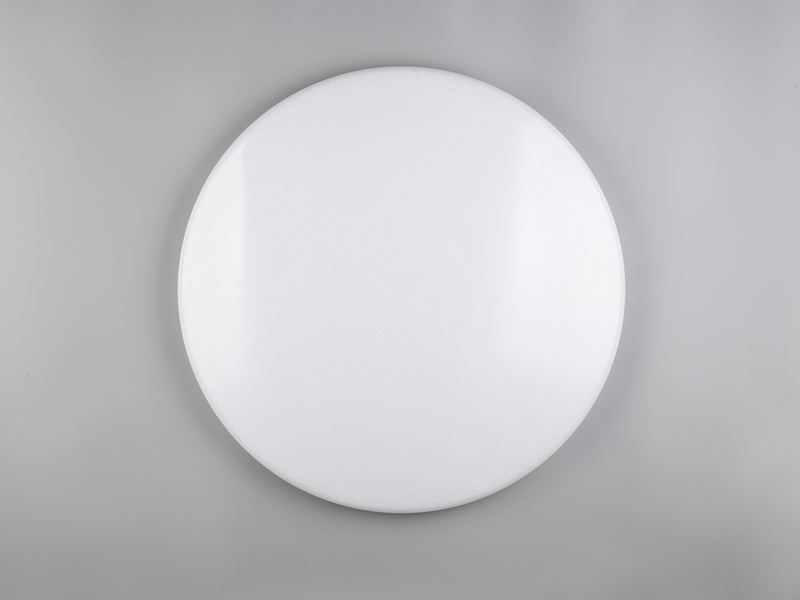 Große LED Deckenleuchte NANDO in Weiß, flach, Lichtfarbe einstellbar, Ø 70cm