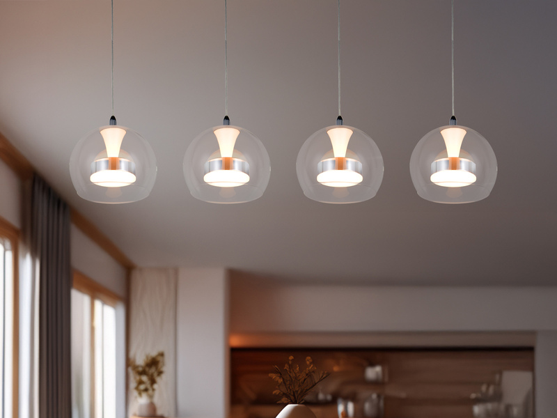 LED Pendelleuchte FLYNT mit Switch Dimmer & Lichtfarbe einstellbar, Breite 97cm