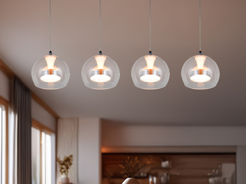 LED Pendelleuchte FLYNT mit Switch Dimmer & Lichtfarbe einstellbar, Breite 97cm