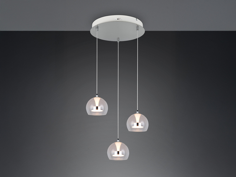LED Pendelleuchte FLYNT mit Switch Dimmer & Lichtfarbe einstellbar, Ø 42cm