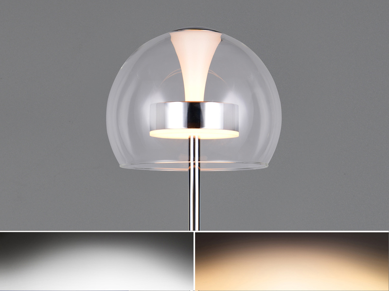 Kleine LED Stehleuchte FLYNT dimmbar & Lichtfarbe einstellbar, Höhe 130cm