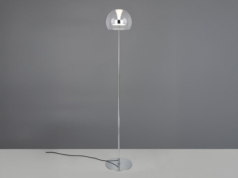 Kleine LED Stehleuchte FLYNT dimmbar & Lichtfarbe einstellbar, Höhe 130cm