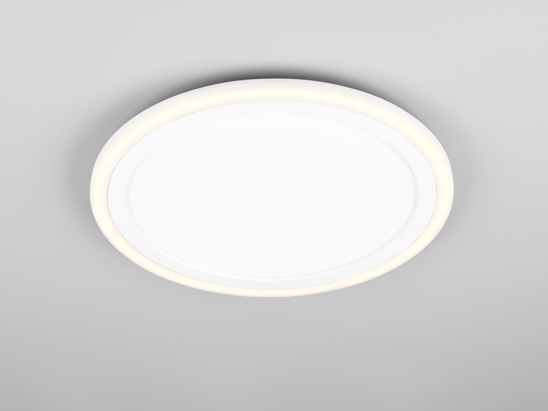 LED Deckenleuchte CORA ultraflach mit zwei Lichtquellen, Weiß, Ø 32,5cm