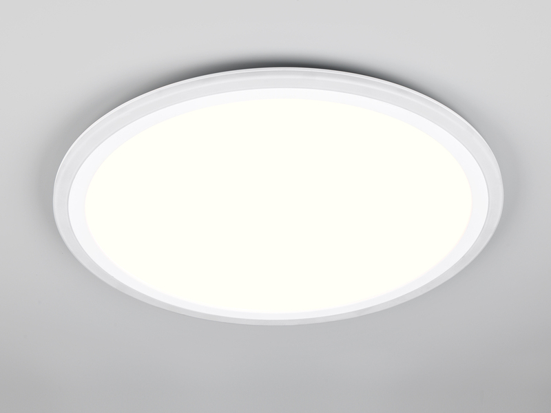 LED Deckenleuchte CORA ultraflach mit zwei Lichtquellen, Weiß, Ø 45cm