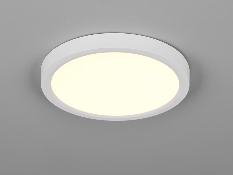 Deckenleuchte DRACO Weiß ultraflach LED dimmbar & Lichtfarbe einstellbar Ø 23cm