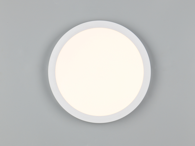 Deckenleuchte DRACO Weiß ultraflach LED dimmbar & Lichtfarbe einstellbar Ø 23cm