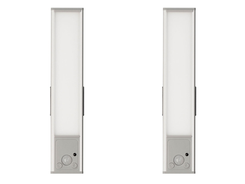 2er SET Akku Unterbauleuchten flach mit Bewegungsmelder, Länge 20cm