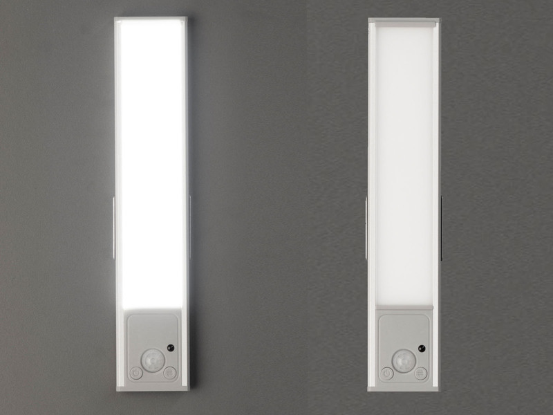 2er SET Akku Unterbauleuchten flach mit Bewegungsmelder, Länge 20cm