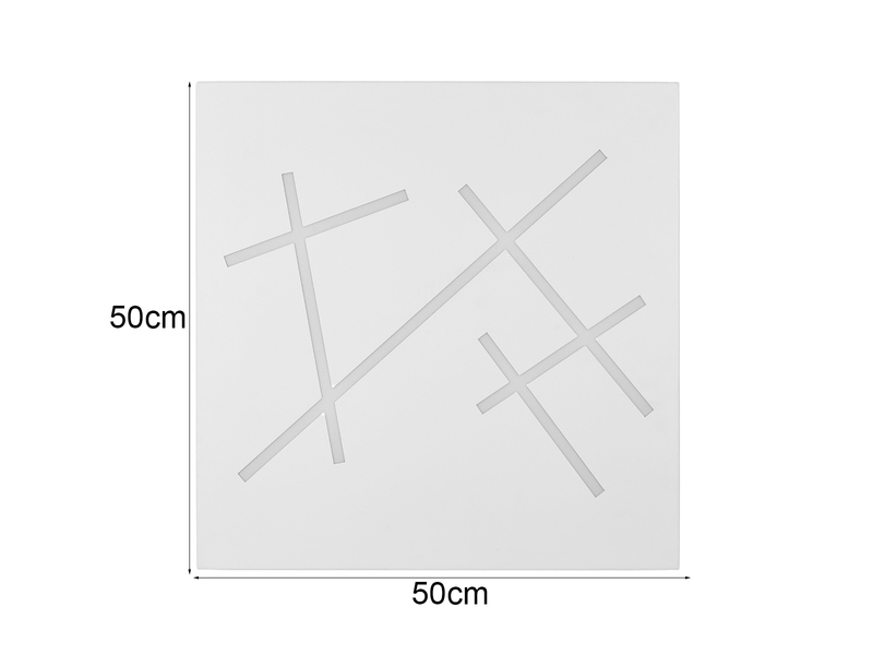 LED Deckenleuchte SNIP flach dimmbar Fernbedienung Weiß Quadrat 50cm