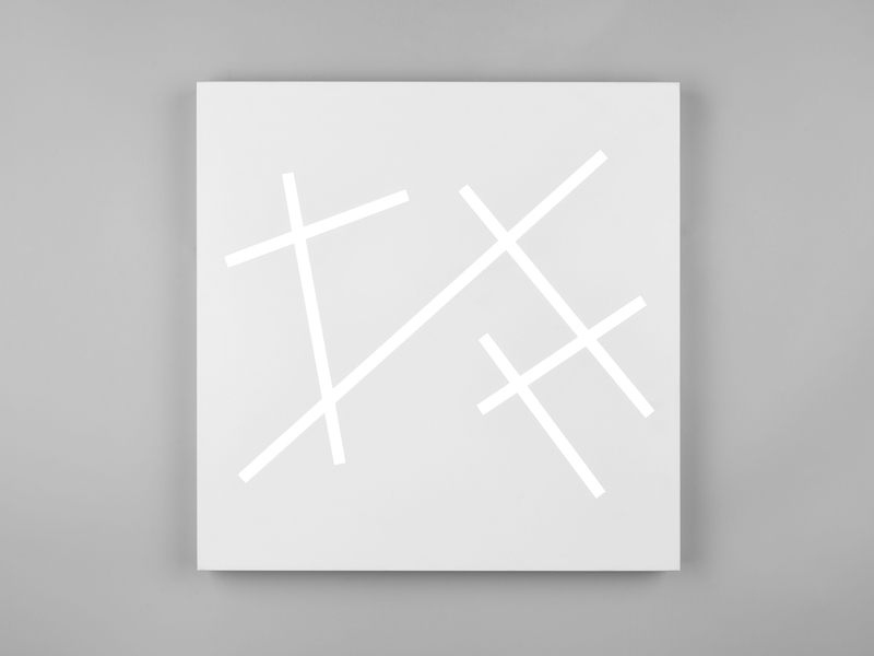 LED Deckenleuchte SNIP flach dimmbar Fernbedienung Weiß Quadrat 50cm