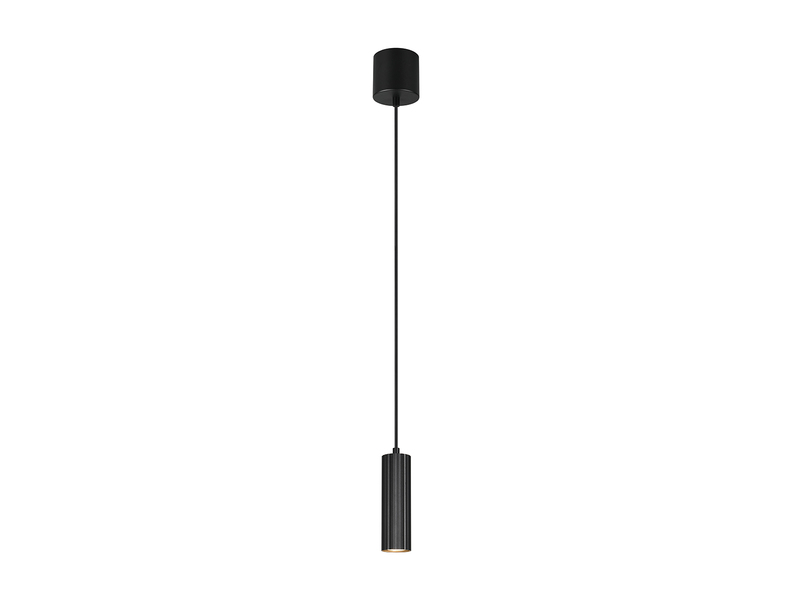 Kleine Pendelleuchte SOKA einflammig aus Metall Schwarz Ø 5,5cm