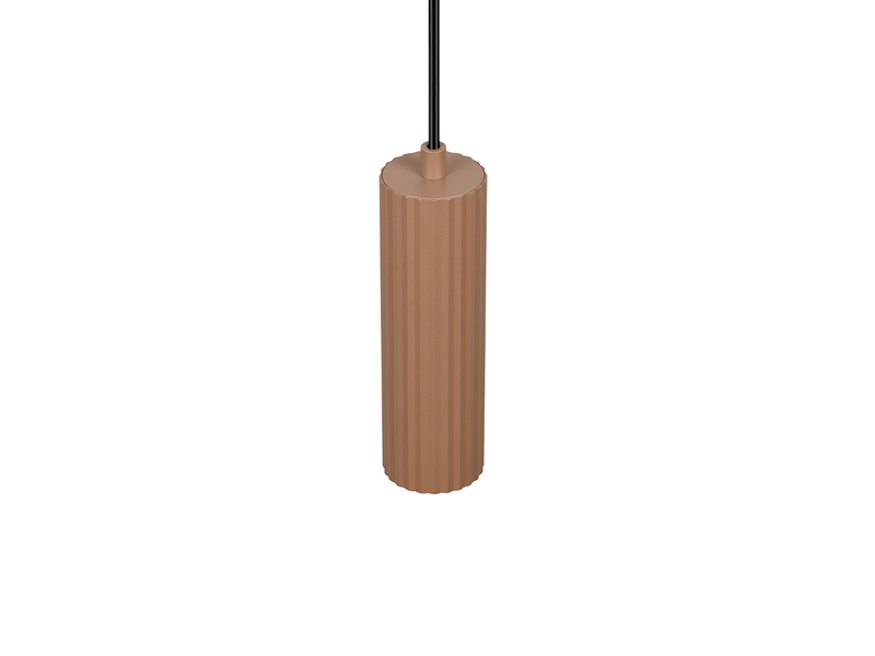 Kleine Pendelleuchte SOKA einflammig aus Metall Coffee Ø 5,5cm
