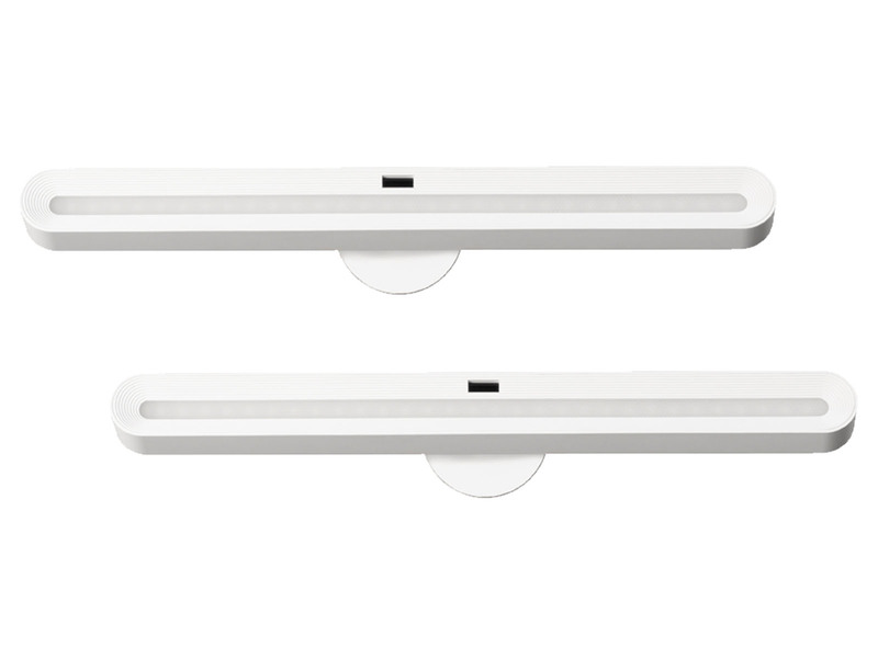 2er SET Akku Unterbauleuchten schwenkbar & mit Gestensteuerung, Länge 37cm