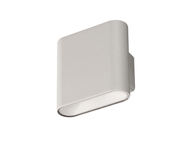 Akku Außenleuchte MAGNETIC Silber mit Bewegungsmelder, Breite 10cm