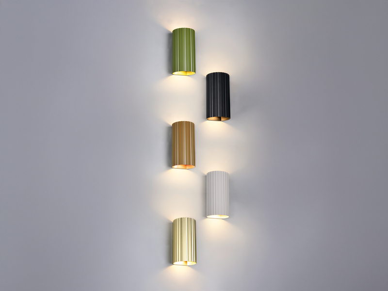 LED Wandleuchte mit Up and Down Lichteffekt, Metall Coffee, Höhe 18cm