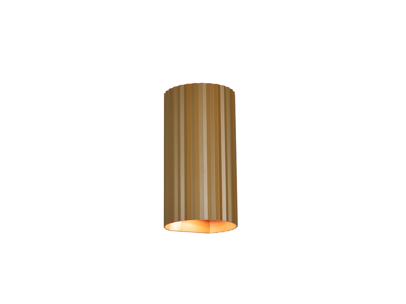 LED Wandleuchte mit Up and Down Lichteffekt, Metall Coffee, Höhe 18cm