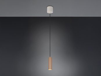 Kleine LED Pendelleuchte einflammig aus Metall Coffee Ø 5,5cm